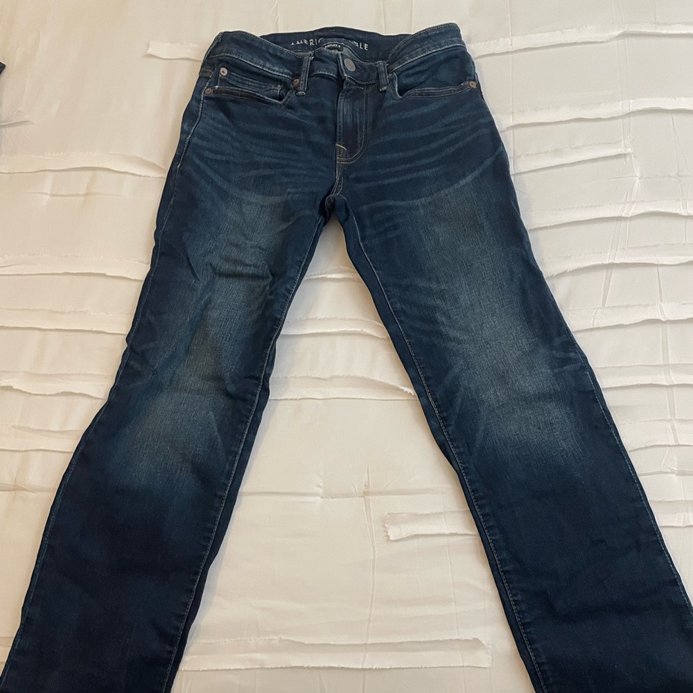 American Eagle Outfitters Airflex+ Dark Blue Jeans